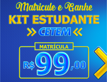 Faça sua matrícula por R$ 99,00 e comece a estudar em Agosto