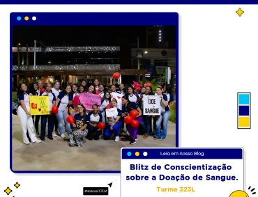 Blitz de Conscientização sobre a Doação de Sangue - Turma 323L