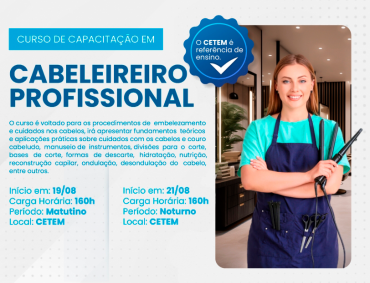 Sonha em transformar cabelos e conquistar clientes satisfeitos? Seja um cabeleireiro profissional 